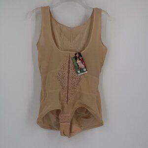 Perfect Body Nude Shapewear Bodysuit Size Q = Large